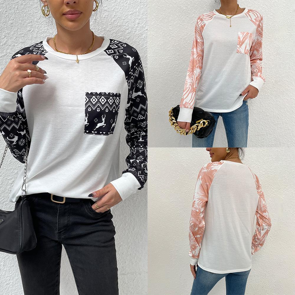 

Women s Spring 2025 Off-Shoulder Long-Sleeved Pullover T-Shirt Small