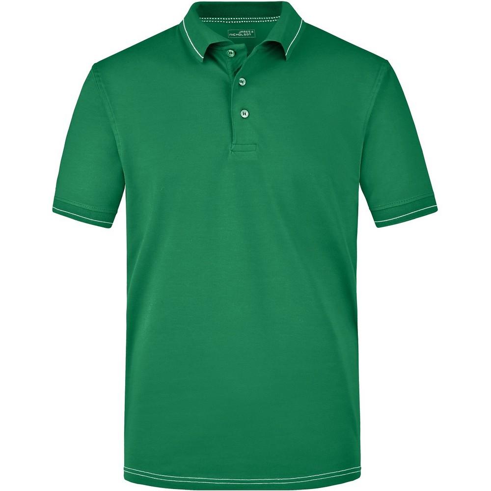 James and Nicholson Mens Elasticated Polo Shirt