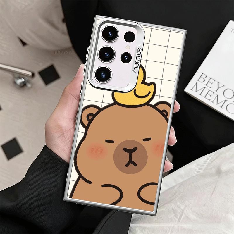 Funny Capybara Cartoon Cute Shockproof Phone Case for Samsung Galaxy S26 Edge S25 Ultra S24 FE S23 Plus S21 Cover Anti Fall Fund