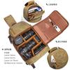 Photo Bag Canvas Wear-resistant Camera Bag Shoulder Diagonal Span Breast Bag SLR Digital Bag Storage Crossbody Camera Breathable
