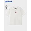 FILA FUSION Women's Slim-fit Knitted Short Sleeve T-Shirt