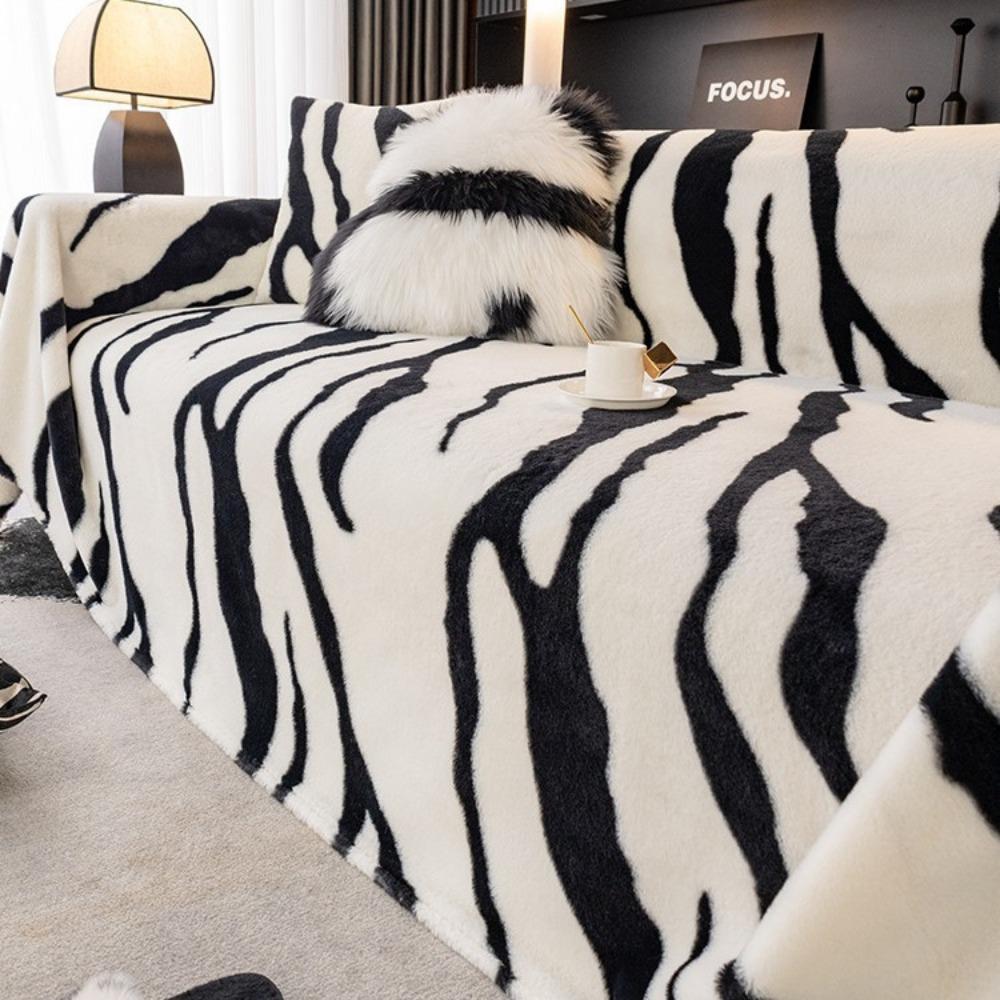 Light luxury fashion leopard print sofa towel 2025 new thickened non-slip plush thermal cover universal all-inclusive cover blanket