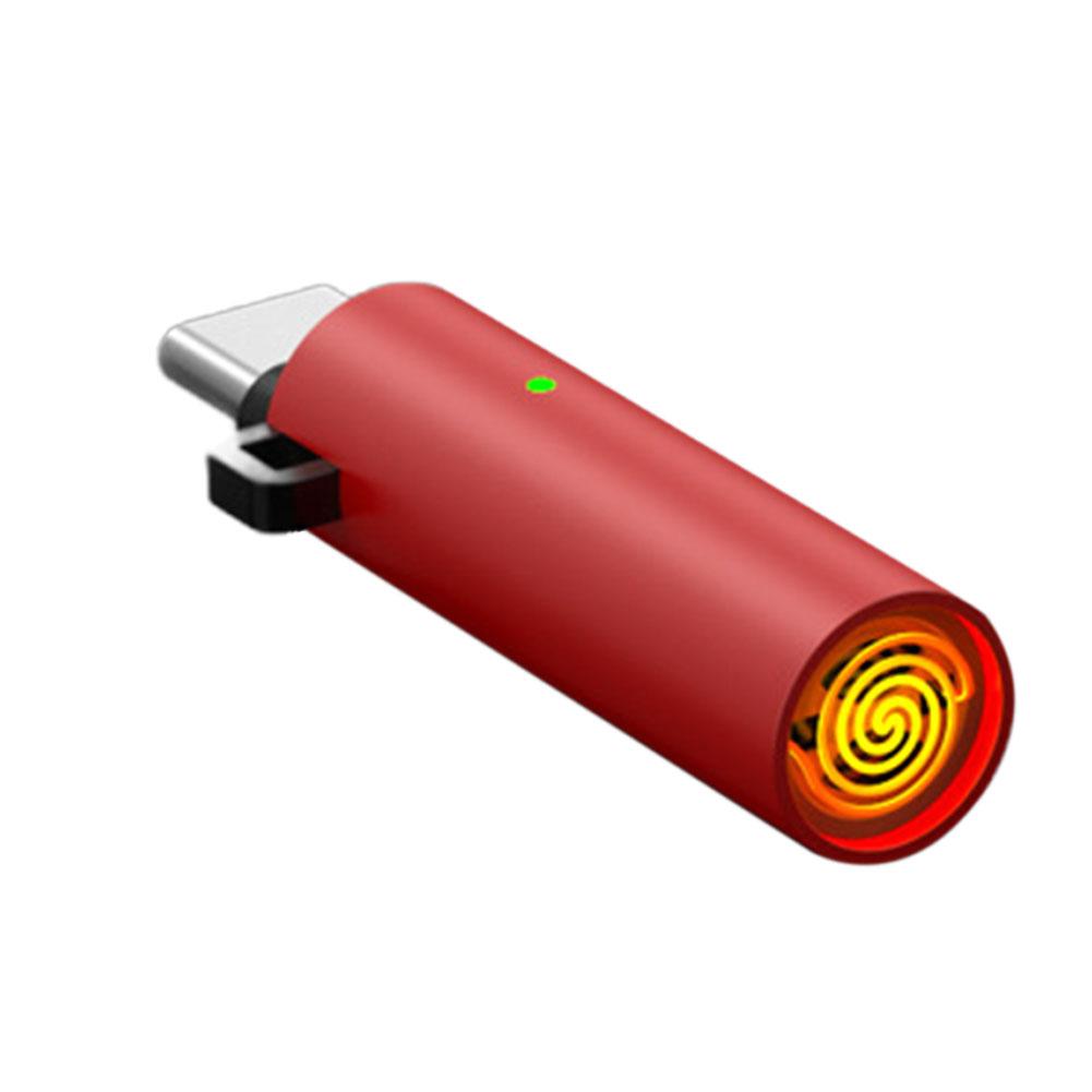 Type C Mini Lighter Blow-to-Ignite Auto Shut-Off for Air Travel Outdoor No Battery No Flame For Easy Carrying And Sto