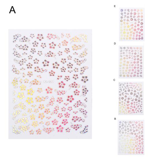 Nail Sticker Self Adhesive Removable Paper Three-dimensional Flower Nail Sticker DIY Nail Art Beauty Supplies