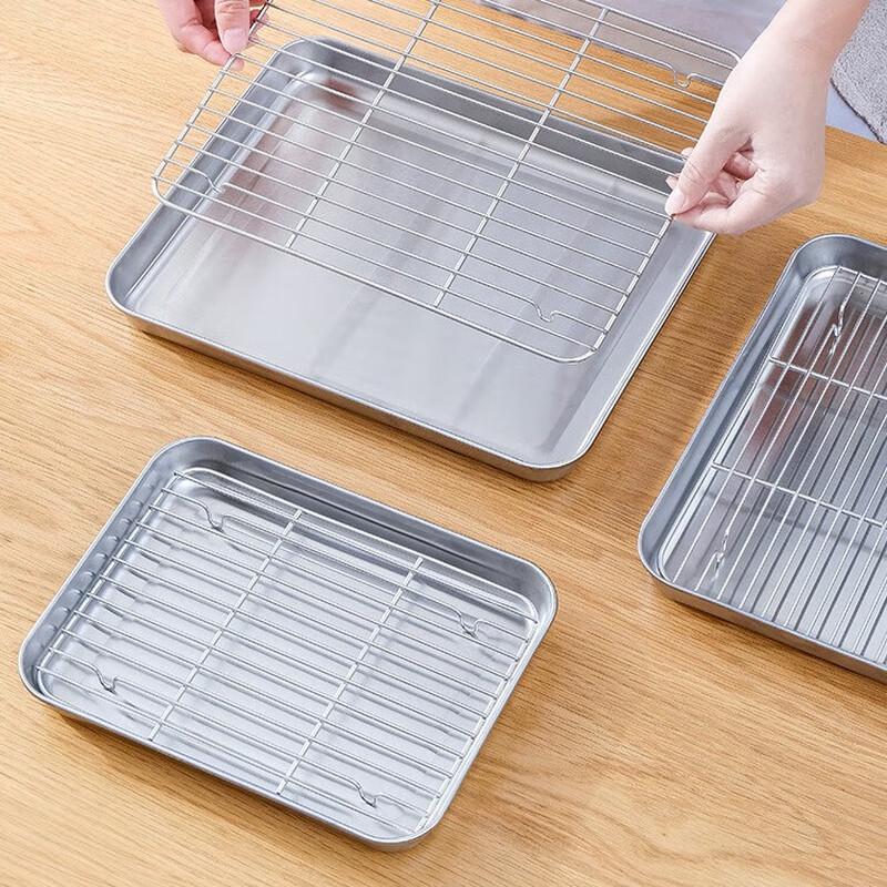 Stainless Steel Square Draining & Baking Tray