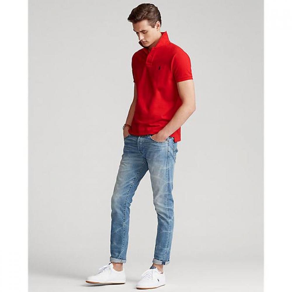 Polo Ralph Lauren Mens Custom Slim Fit Mesh Polo Shirts Mnpokni1n820092600