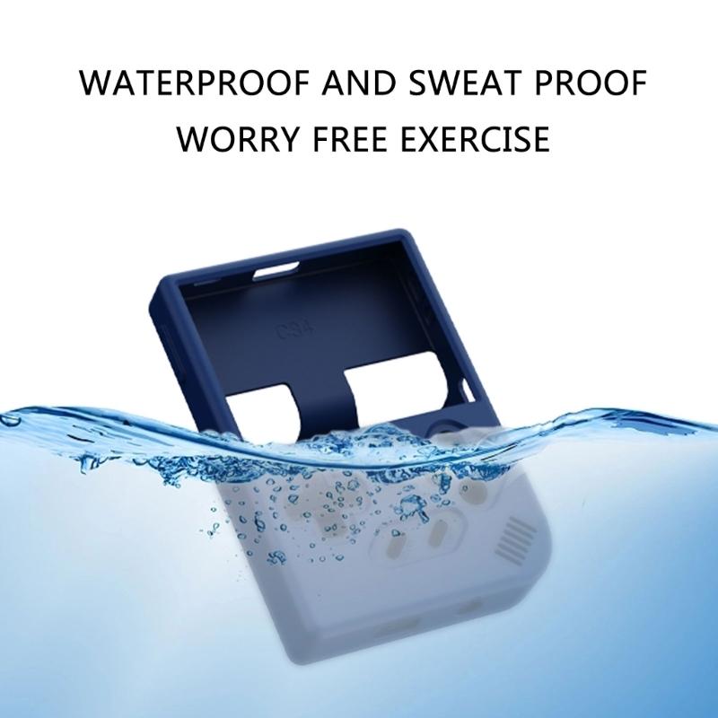 Console Case Silicone Cover Waterproof Soft Case Flexible Skin with Lanyard for RG35XX Plus Gamepad Protector Housing