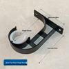Aluminum Alloy Roman Curtain Rod Bracket - Single Rod, Top Mount, Thickened Metal