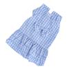 Blue Pet Summer Clothes Dog Polyester Sleeveless TShirt Skirt BowKnot Dress