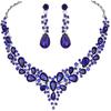 Shape Temperament Korean Style Earrings Wedding Jewelry Set Women Necklace Necklace Ear Studs Set