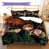 Steel L-plate Pattern Bedding Quilt Set Quilt Cover Pillowcase Home Decoration Gift (1 * duvet cover + 2 * pillowcase, without core)