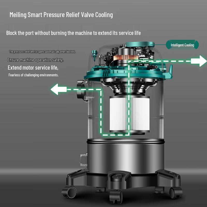 Meiling 3500W Peak Power Wet/Dry/Blow Barrel Vacuum Cleaner
