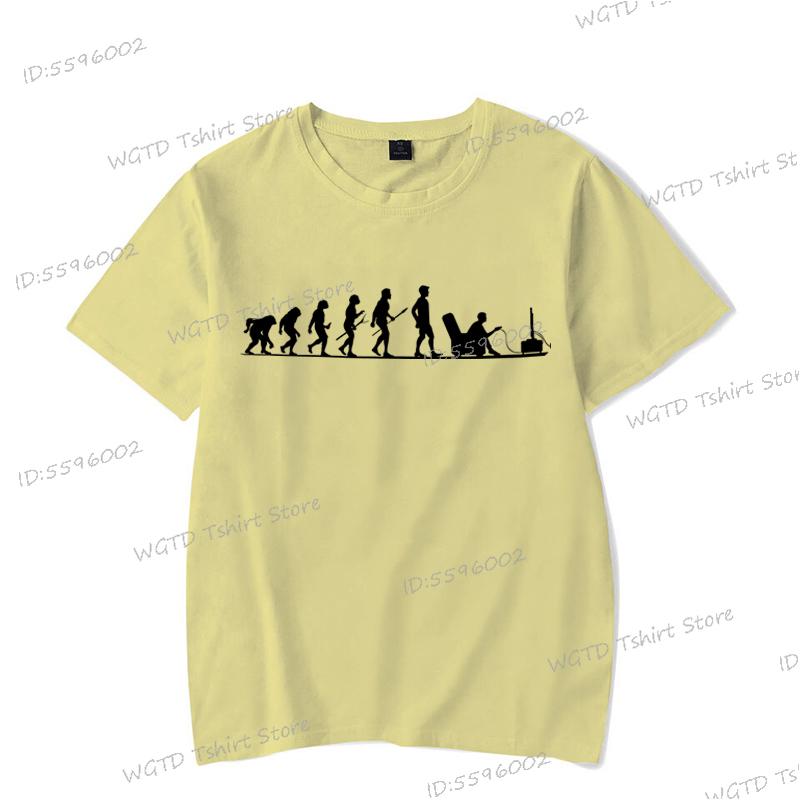 Evolution Gamer T-Shirt Funny Gift for Gamers Video Game T-Shirts for Men Crew Neck Funny Evolution Gamers Summer Tops Clothes