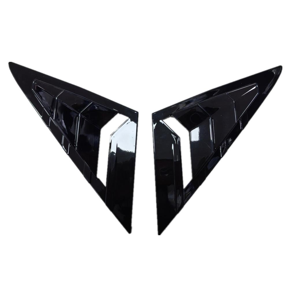 

For VW Golf 7 MK7 MK7.5 2013~ Front Window Louver Shutter Cover Side Vent Trim Windshield Decoration Cover Car Accessories Gloss Black