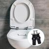 2pcs Universal Toilet Seat Screws Replacement Kit - Rubber Hinge Bolts & Top Fixings for Toilet Lid/Seat Cover