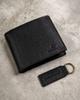 Gift Set: Men's Leather Wallet and Keychain - Peterson