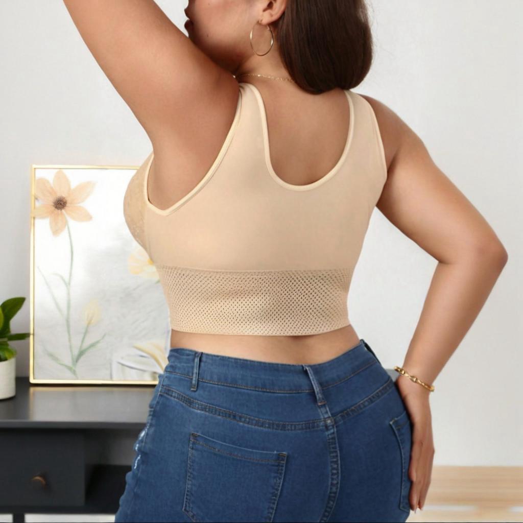 Women's Body Shaping And Slimming Zipper Shapewear, Enhanced Version, Three- Button, And Lifting, Lace Hollow Out Breathable