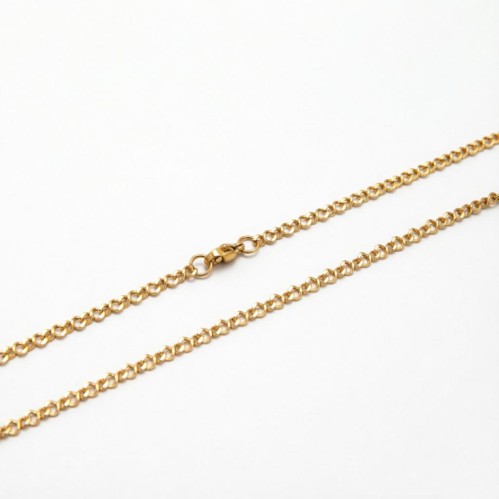 Elegant Minimalist Stainless Steel Figure-Eight Necklace - Bright Texture, Versatile Layering Chain