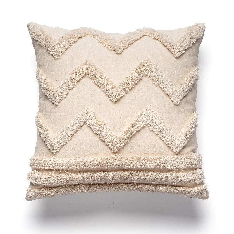 Tufted Throw Pillow Bohemian Throw Pillow Case Decoration Living Room Sofa Cushion Pillow Retro Hotel Lumbar Pillow Pillow Case