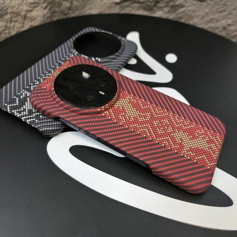 Kevlar Carbon Fiber Texture Plastic Phone Case For Huawei Honor Magic 8 7 6 Pro Shockproof Slim Frameless Cooling Cover
