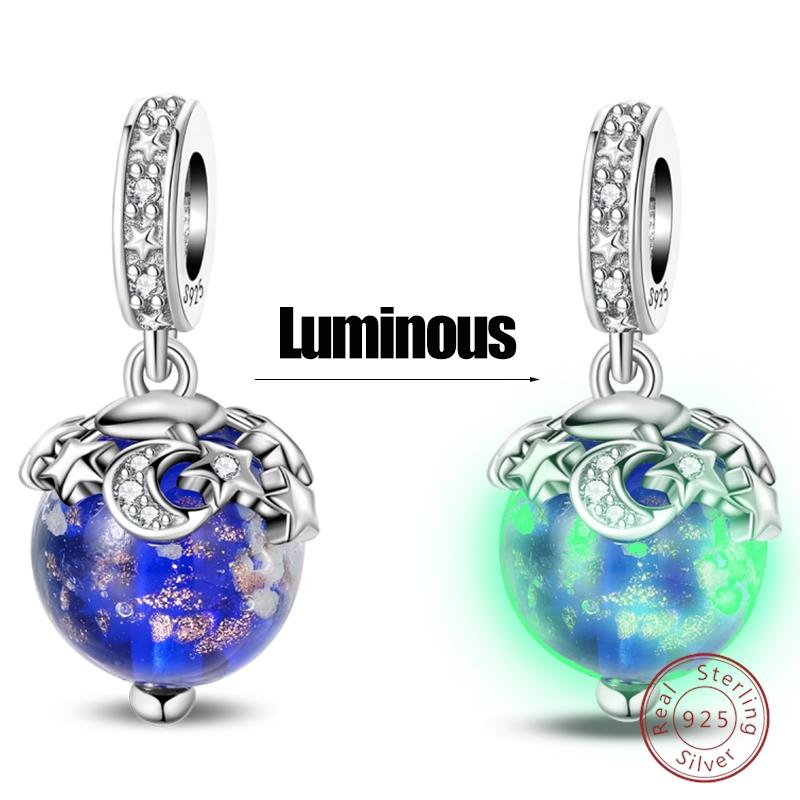 Sweety Copper Cake Poodle Crown Flowers Lover Luminous Charms Beads Fit 3Mm Bracelets Diy Fine Jewelry Making