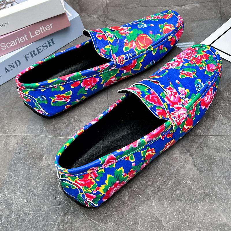Pacecraft Shoes 39-48 Design Chinese Style Northeast Dahua Loafer Single Shoes For Man Cool Comfy Driving Soft Comfortable Boat Shoes Gift