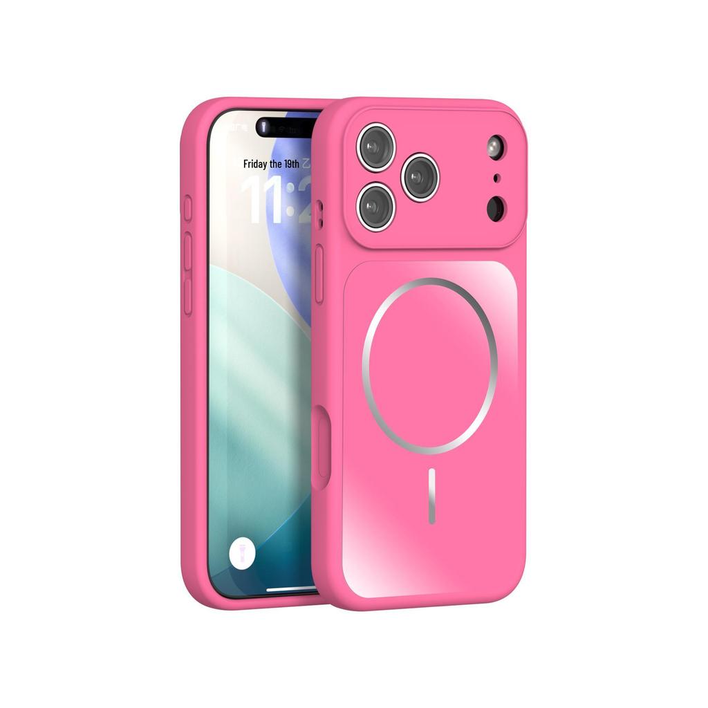 Apple Pro Max Liquid Silicone Magnetic Full Coverage iPhone Case