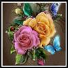 Pittura diamante 5D Fai da te Paesaggio Fiore Colore Rosa Ricamo diamante Ricamo diamante