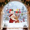 Christmas Window Stickers Santa Clauds Elk Decals Waterproof PVC Christmas Tree