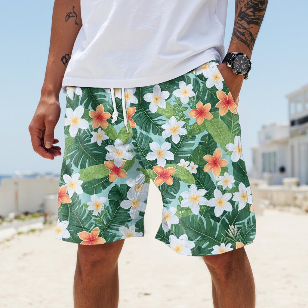 Herren Sommer Große lässige lockere Sporthose Strandshorts