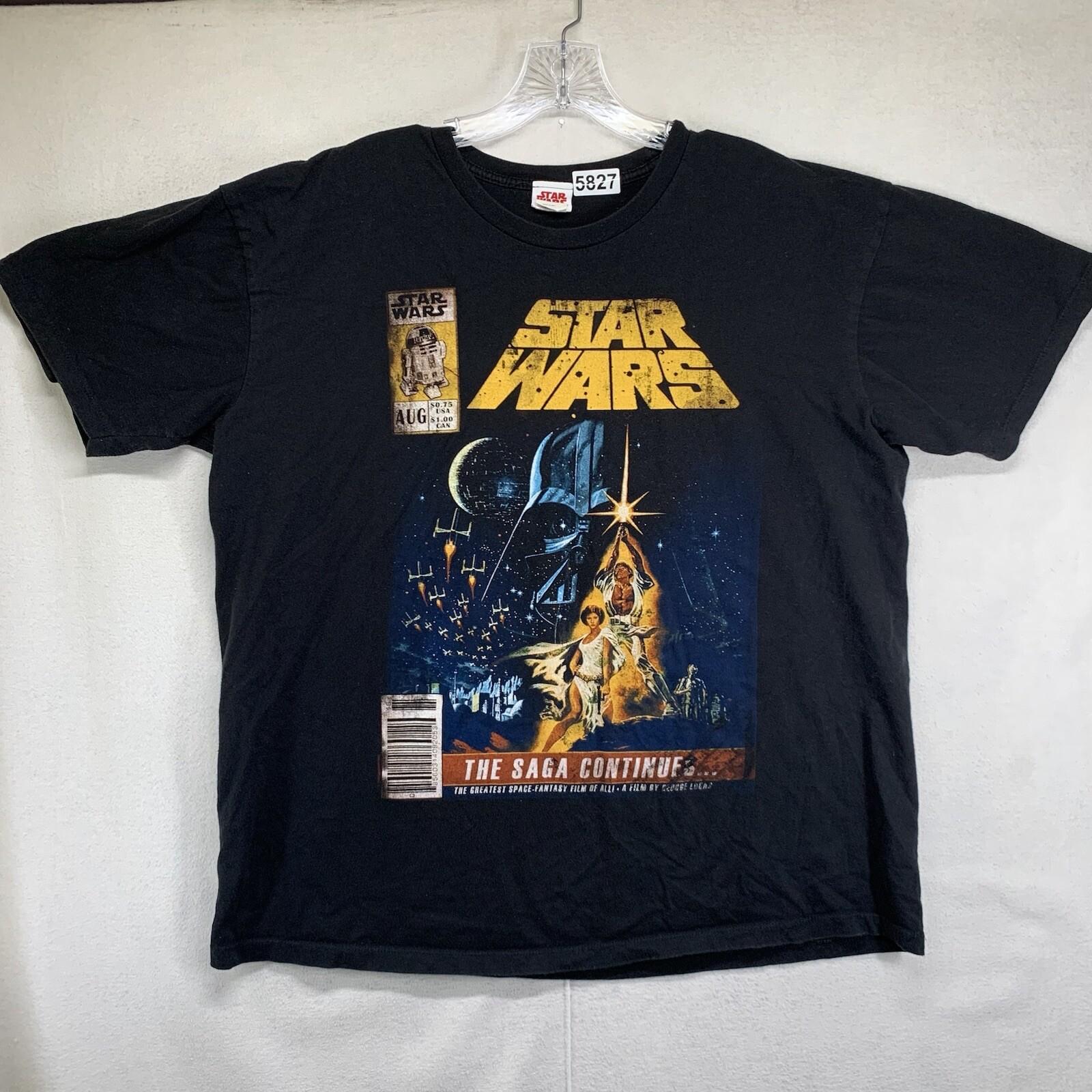 Star Wars Comic Book Art T Shirt Men’s Size Large Vader Luke Leia Lucas Limited Unisex T-Shirt XXXXL