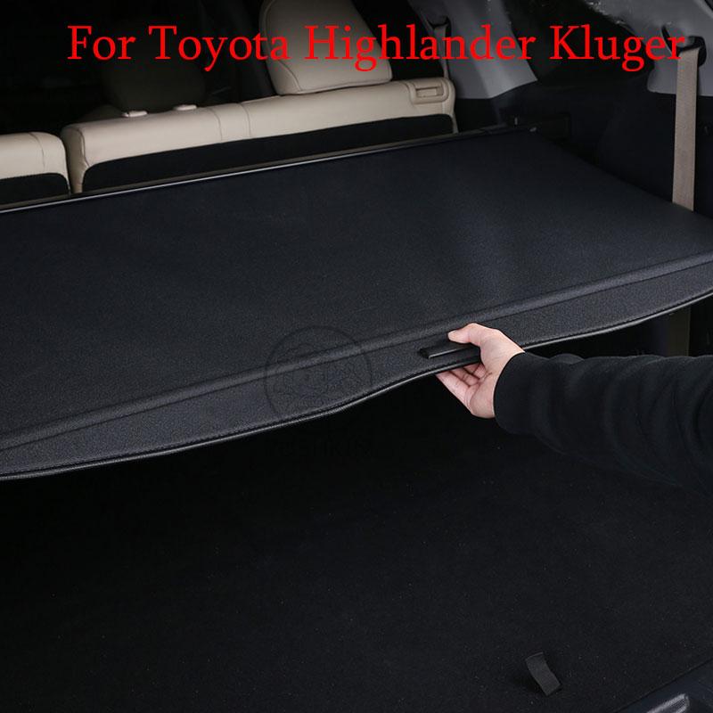 For Toyota Highlander Kluger XU70 2021 2022 2023 Trunk Cover Curtain Board Partition Modified Decorative Accessories