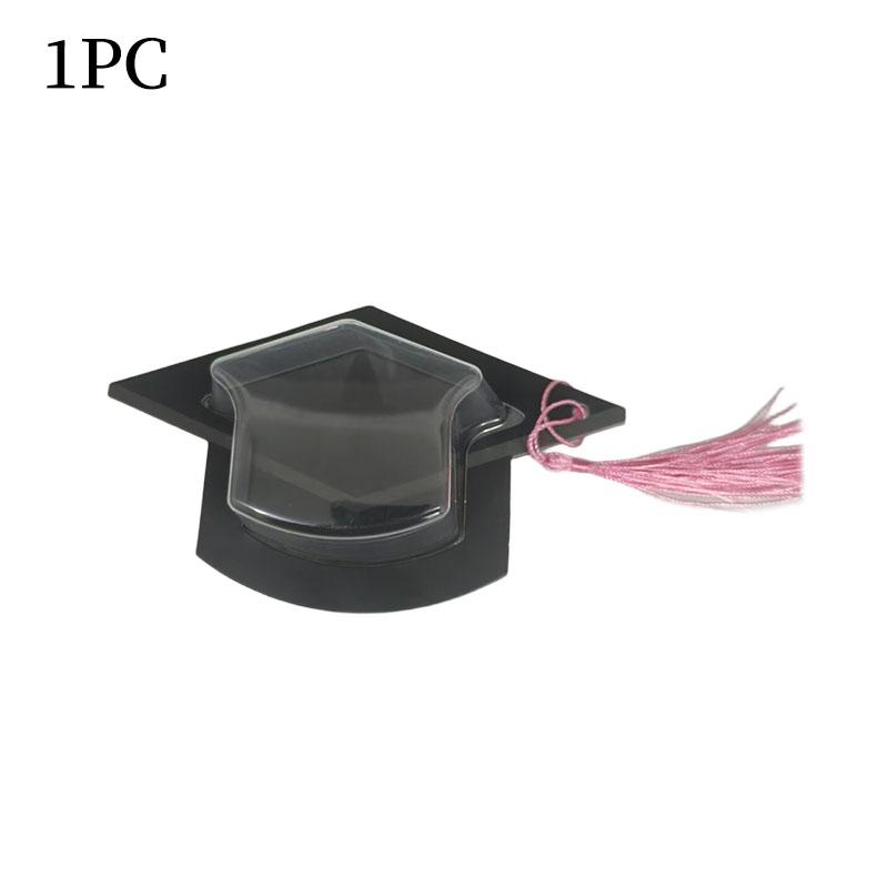 

Transparent Graduation Hat Candy Present Box Creative Candy Storage Decoration Graduation Souvenir Party Desktop Decoration Gifts