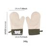 1PC Two-fingered Grey Bear Oven Mitts Kitchen Heat Resistant Gloves Thick Silicone Non-slip Heat Resistant Baking Mitts