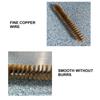 5Piece Brass Pipe Cleaning Brush Set Long Handle Brass Wire Brushes for Tube Cylinder Bore Cleaning 6 15mm