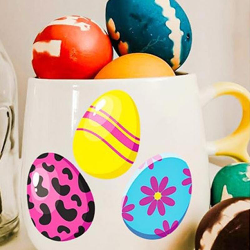 512Pcs Eggs Sticker for Kid Adult Wrapping Sticker Festival Party Decoration Sticker for Seal Envelope Card Packaging