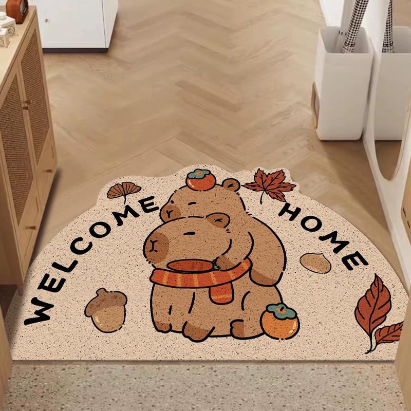 Douyin Kuaishou Hot-Selling Cartoon Alien Floor Mat: Durable, Dirt-Resistant Entryway Doormat 40x60CM