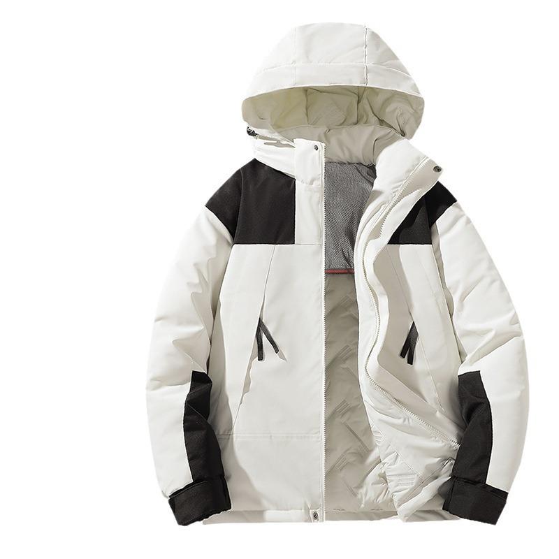 Jacket Men's Winter Thick New Cotton-padded Clothes Men's Winter Warm Jackets Thickened Trendy Brand Cotton-padded Jackets Men's Cotton-padded Clothes