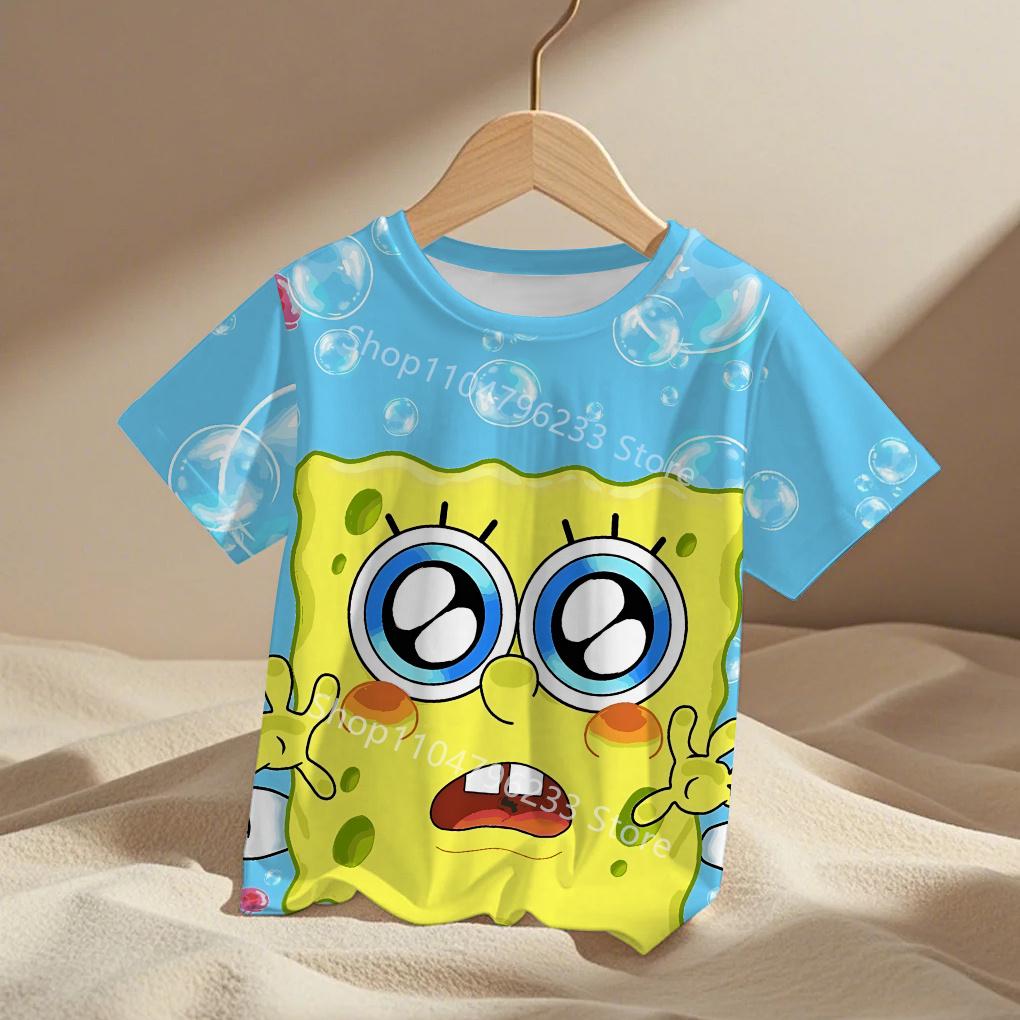 3D Print Cute Cartoon Spongebobs Men Women Clothes Boy Girl Child TShirt Top Tee  Adult Children's Parent Child T Shirts