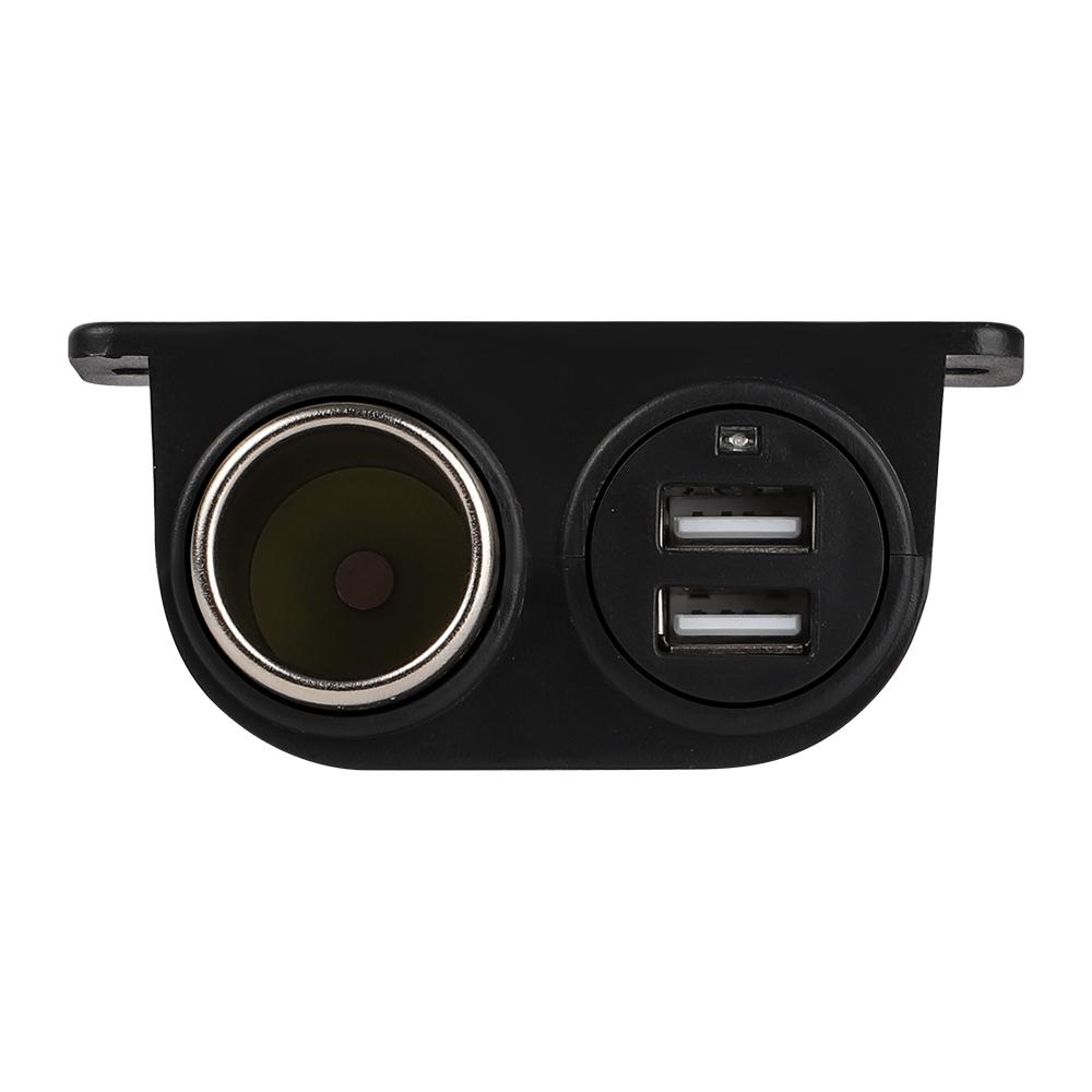 12V/24V Charging Adapter 3.1A Dual USB Car Charger Socket Car Cigarette Lighter Splitter Auto Cigarette Lighter Charging
