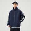 An Yang 2024 Men's Striped Stand Collar Jacket - Trendy Zipper Cardigan Hoodie