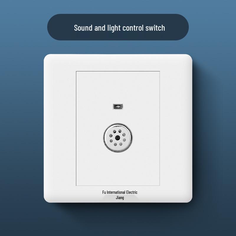 86 Type Wall Panel: Single Gang Light Switch & Socket