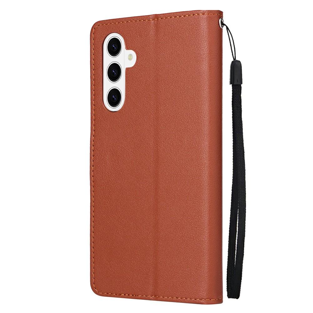 For Samsung Galaxy S26/S26 Pro Case Wallet Stand PU Leather Phone Cover with Wrist Strap