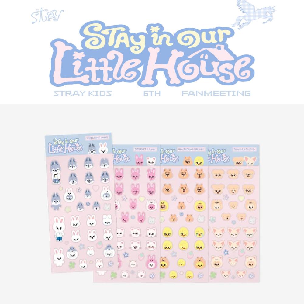 Vorbestellung Stray Kids 6. Fanmeeting Stay in Our Little House SKZOO 3D-Aufkleber