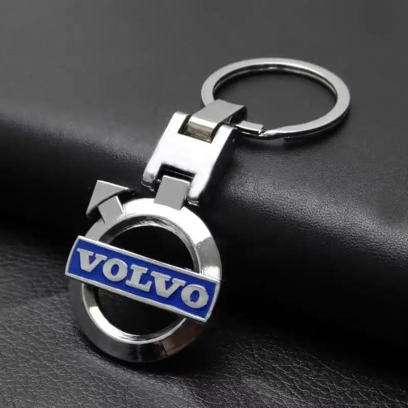 

1Pcs Car Emblem Keychain Metal Key Ring Accessories For Volvo XC60 XC40 V60 V40 C30 XC90 XC70 V50 S60 V70 S90 T6 V90 EX30 EM90
