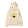 One Piece Sanji Hoodie, Chef Pirate Skull Logo Japanese Letter Sleeve Print Pullover Sweatshirt Unisex Streetwear