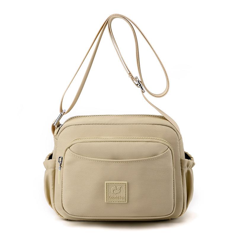 Women's portable mobile phone bag, simple multi-layer shoulder bag, fashion trend messenger bag