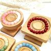 Elegant Jewelry Presentation Stand Bracelet Display Stand Wood Bangle Storage Holder for Artisans and Collectors