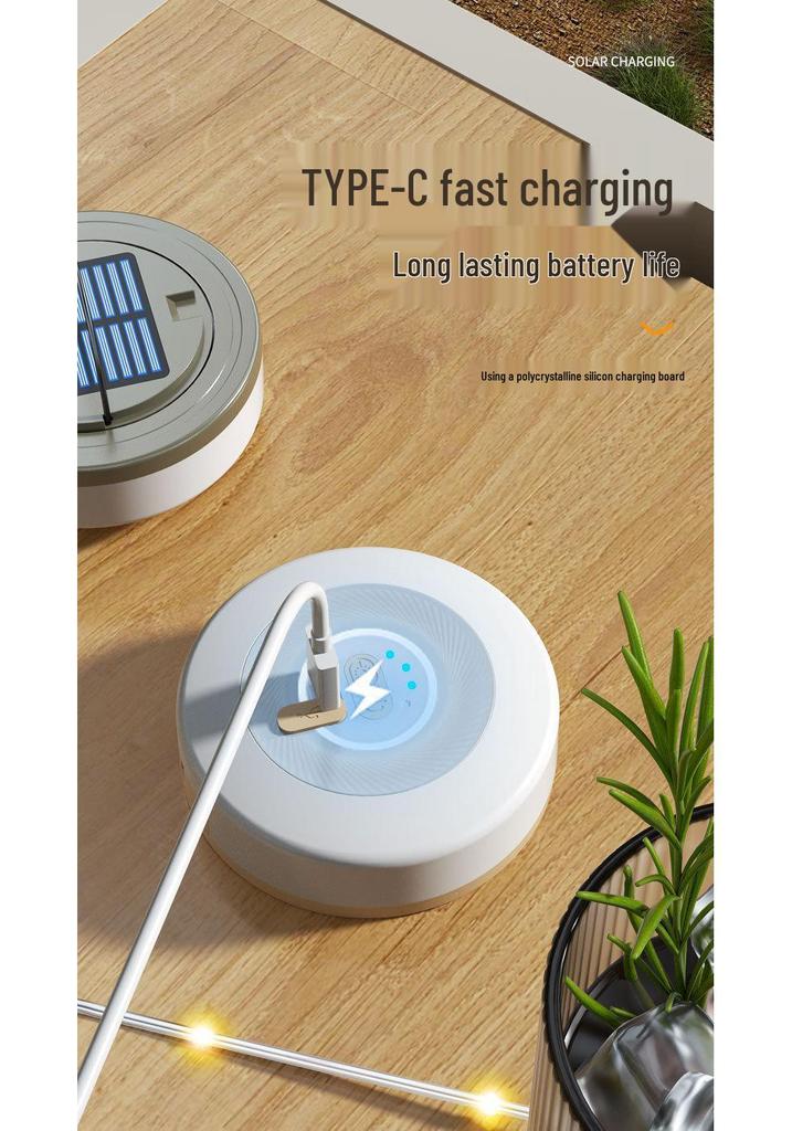 Retractable Solar String Lights for Outdoor Camping, Canopy Ambiance, Long Battery Life, Includes Measuring Tape