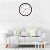 12Inch Outdoor Indoor Wall Clock with Thermometer and Hygrometer Battery Operated Round Hangings Clock for Garden Home